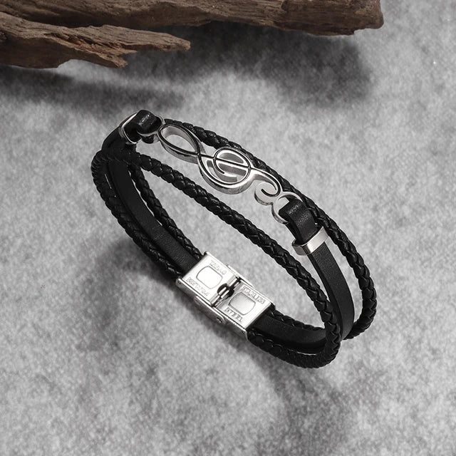Classic Hand Woven Multi-Layered Leather Bracelet