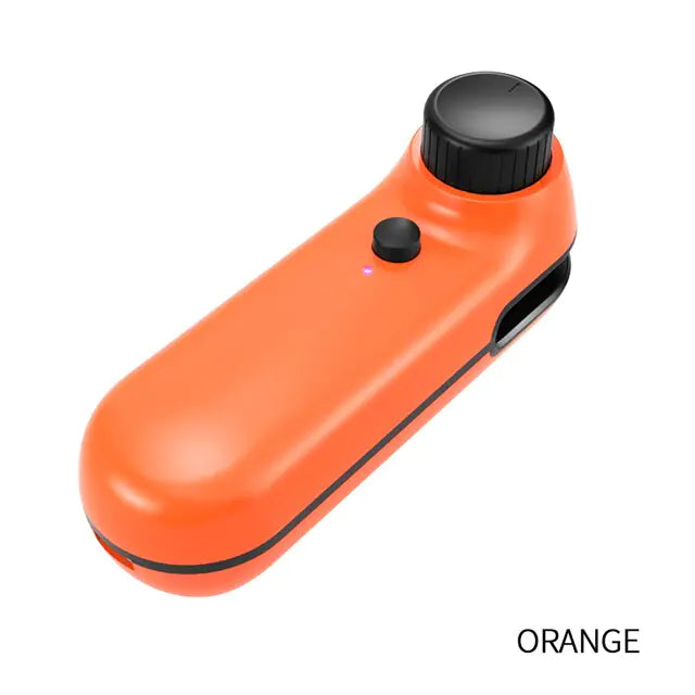 USB Mini Bag Sealer Cutter Orange