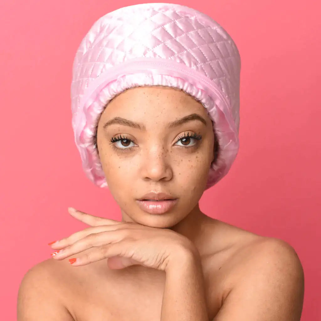 Ascent Afro' Steam Cap Pink