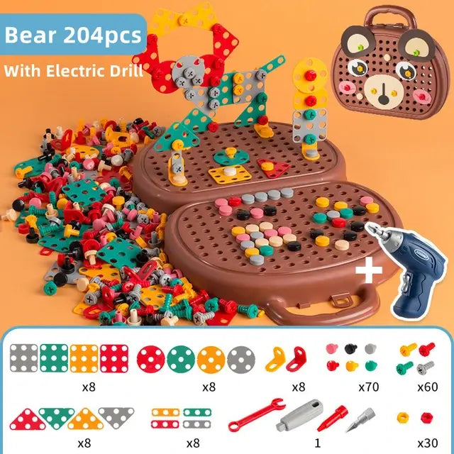 Kids' Electric Toolbox Bear Driller No box