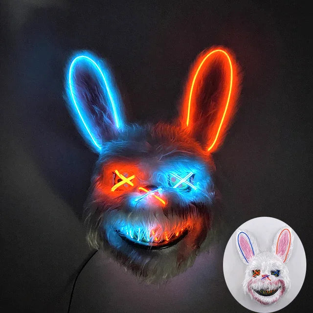 The Purge Mask Blue Red Rabbit
