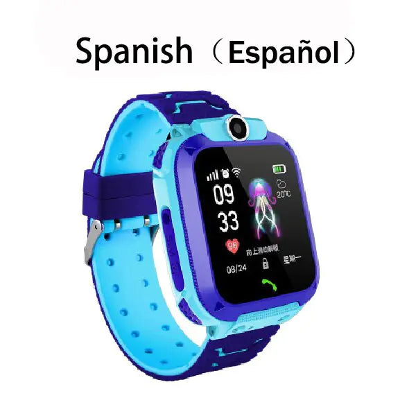 New SOS Smartwatch For Children Blue Spanish Version With Original Box 1.44 Inches