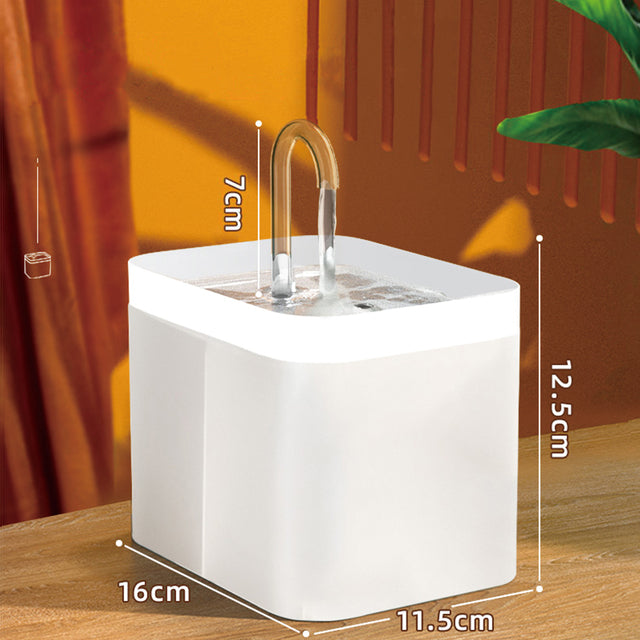 Cat Electric Water Dispenser Fountain White USB