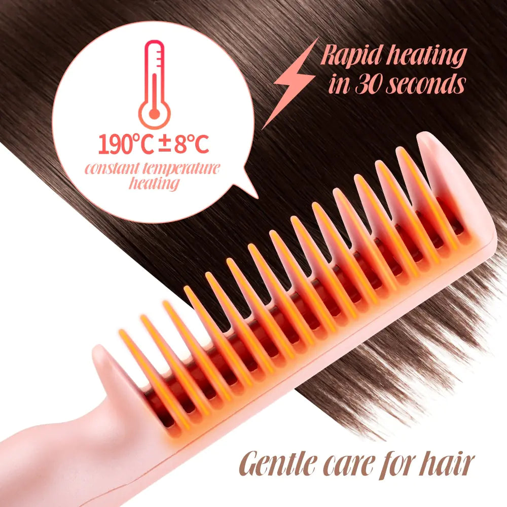 2-in-1 USB Heated Hair Comb