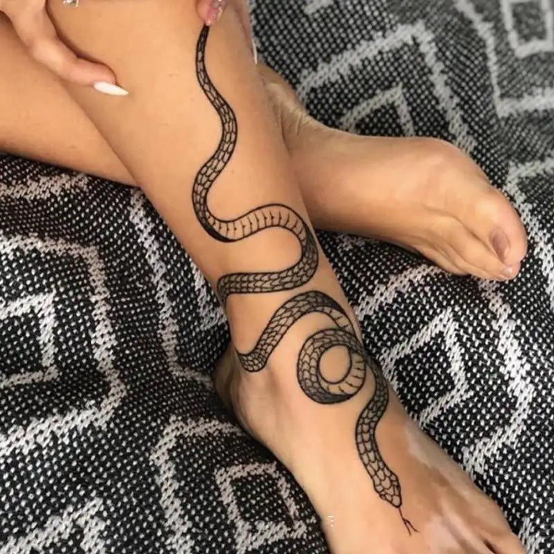 Black Snakes Body Tattoo