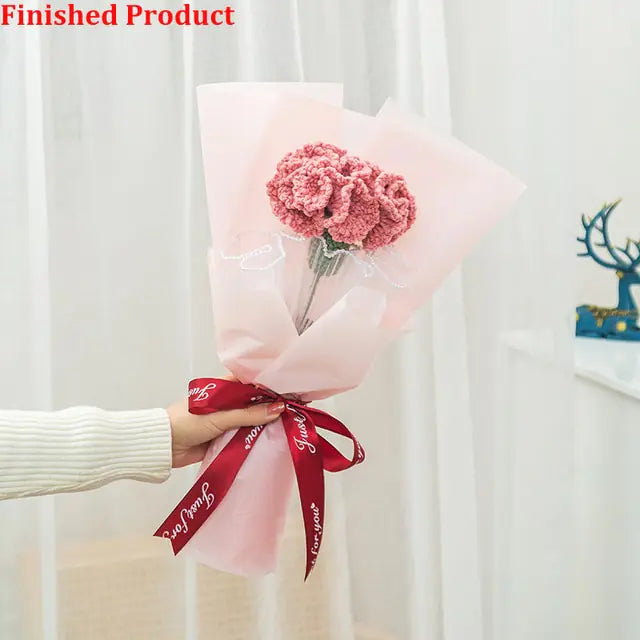 Artificial Knitting Flowers Bouquet