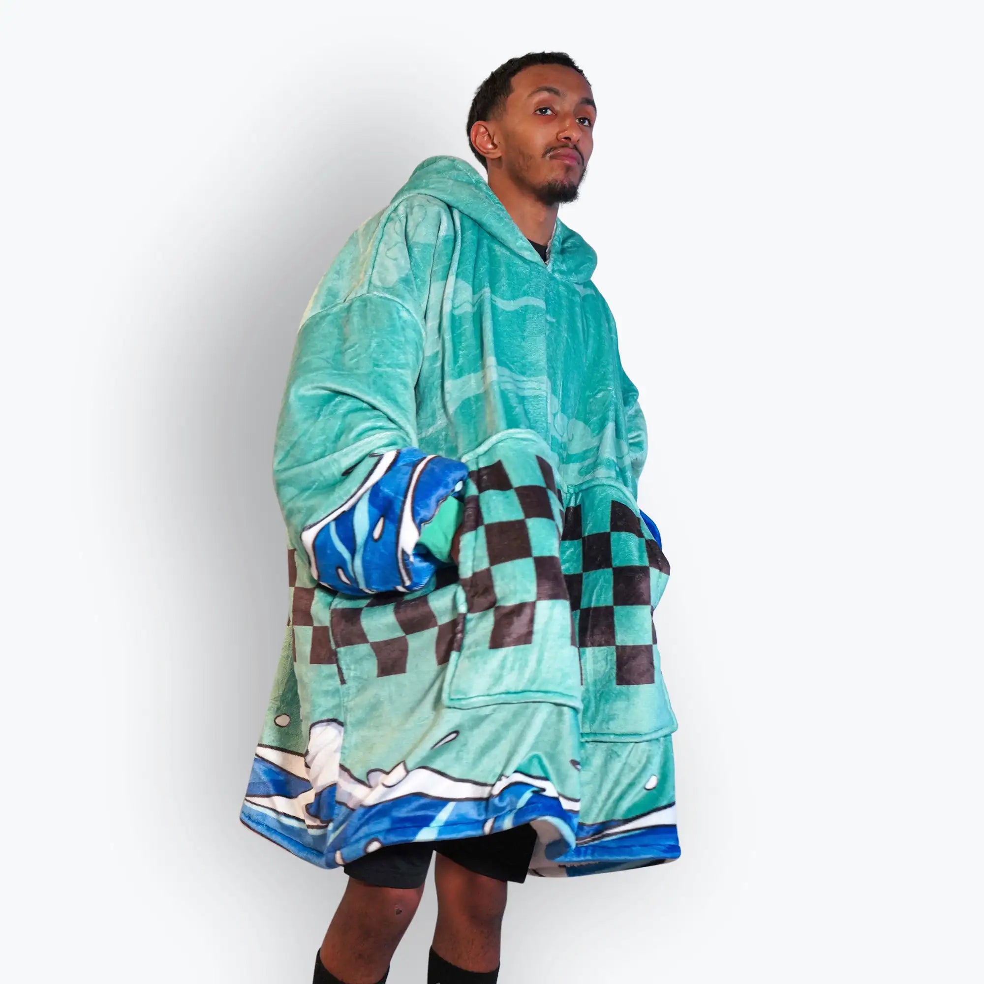 Checkered Blanket Hoodie