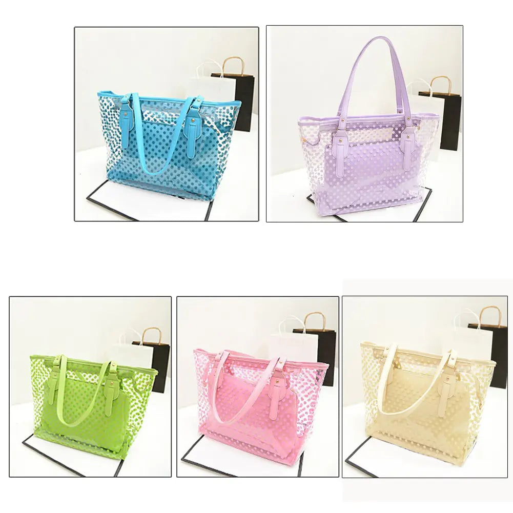 Candy Color Transparent Handbag