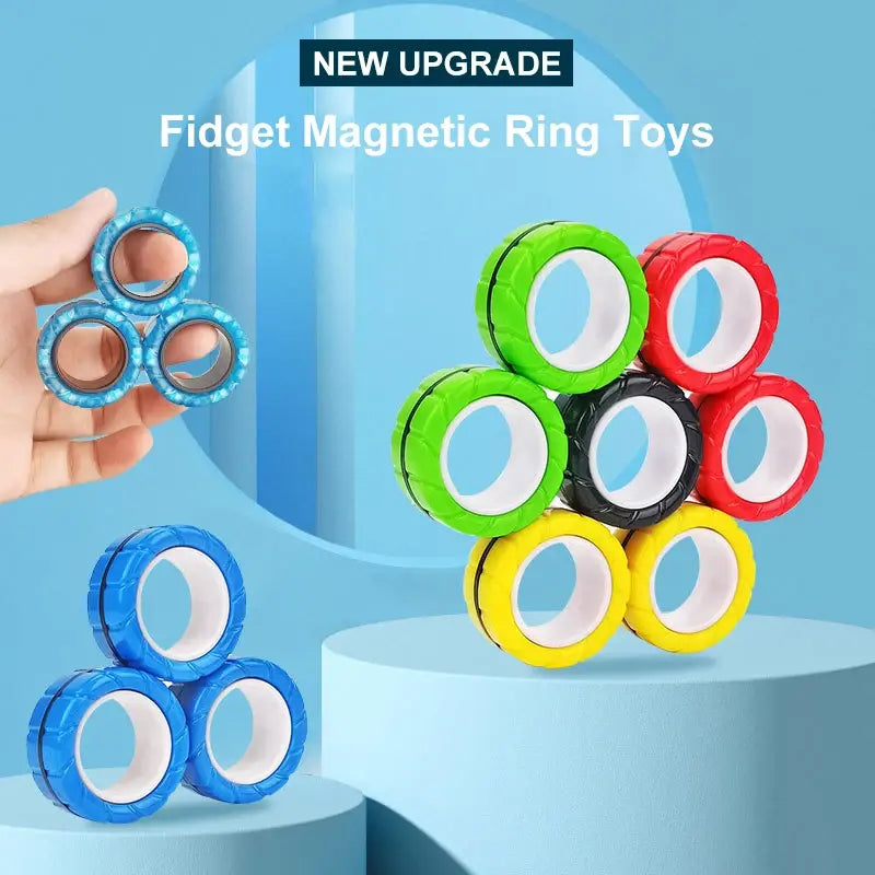 3Pcs Magnetic Rings Anti-Stress