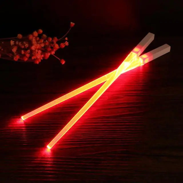 1 Pair LED Lightsaber Chopstick Red 1 Pair
