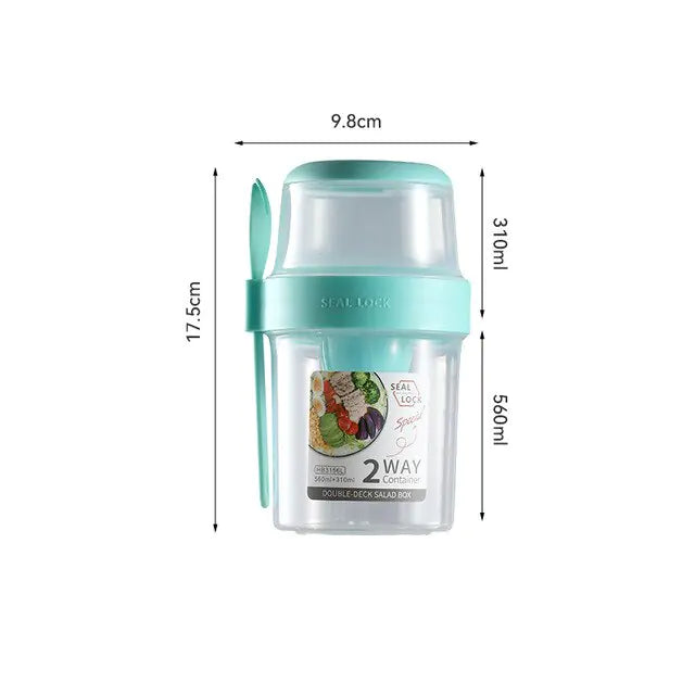 Container Set Food Bowl Green 560ml