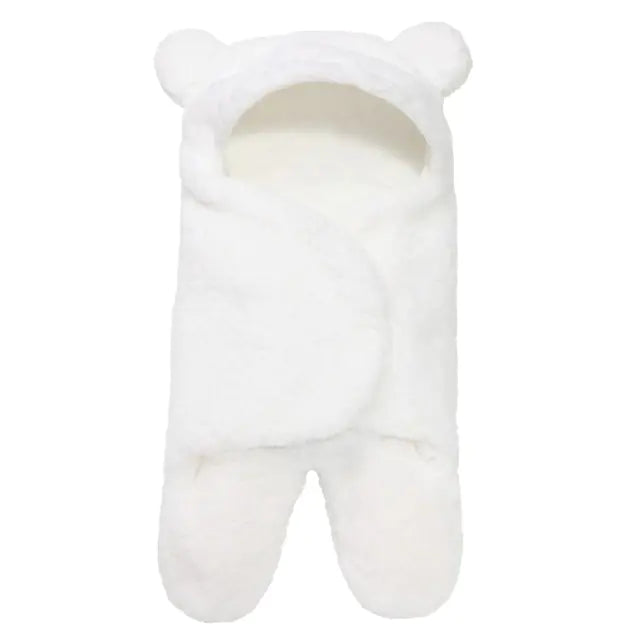 Ultra-Soft Baby Sleeping Bag White 0-3 Month