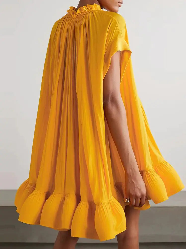 Asymmetrical Solid Mini Dresses For Women