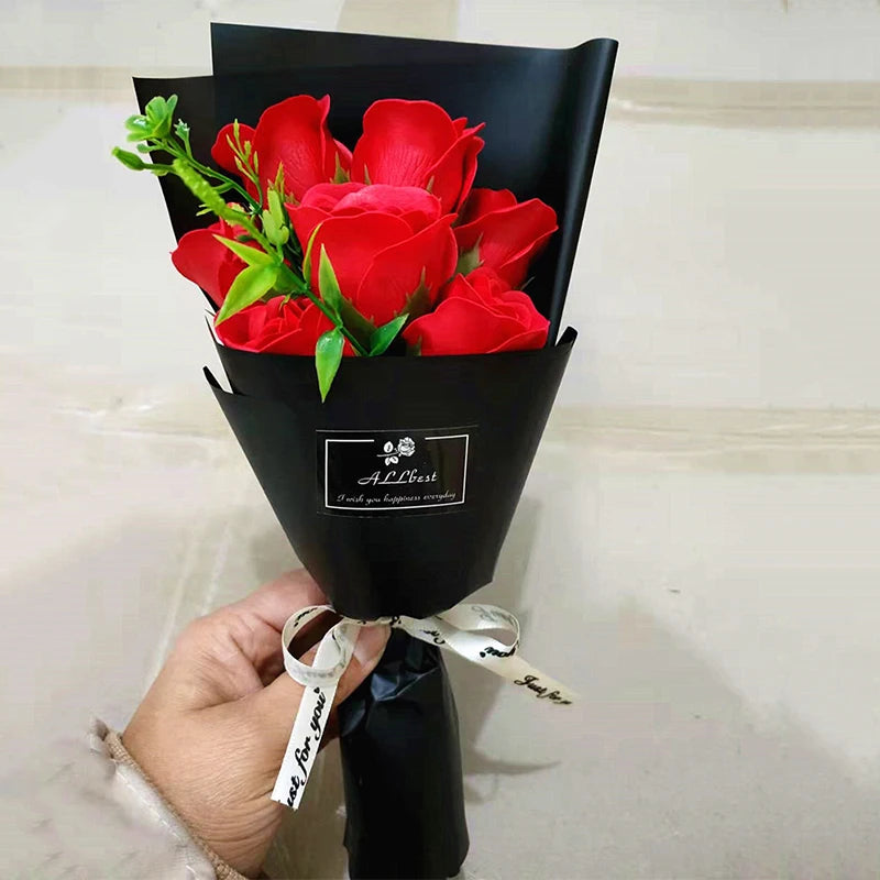 New Soap Flower Artificial Rose Bouquet