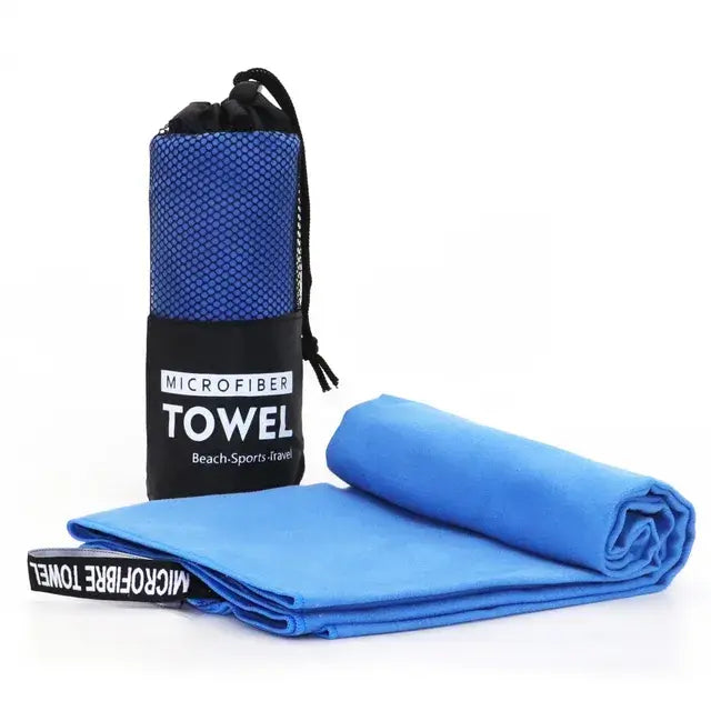 Microfiber Towel With Mesh Bag Blue XXL(152x76cm)