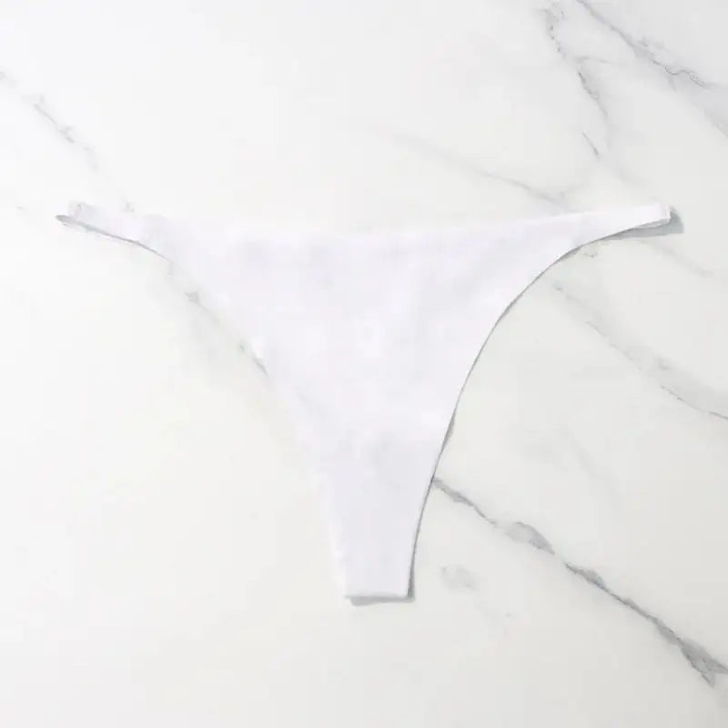 Silk Seamless Bikini White Large