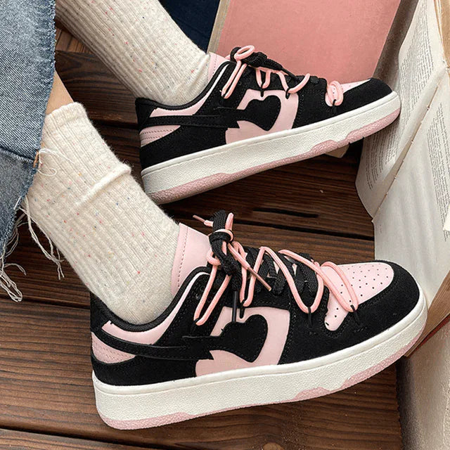 Heart X Sneakers Dunks Black/Pink 35 (Sold out)/ Rot