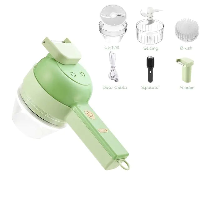 4 In 1 Handheld Multi-function Cutter Green