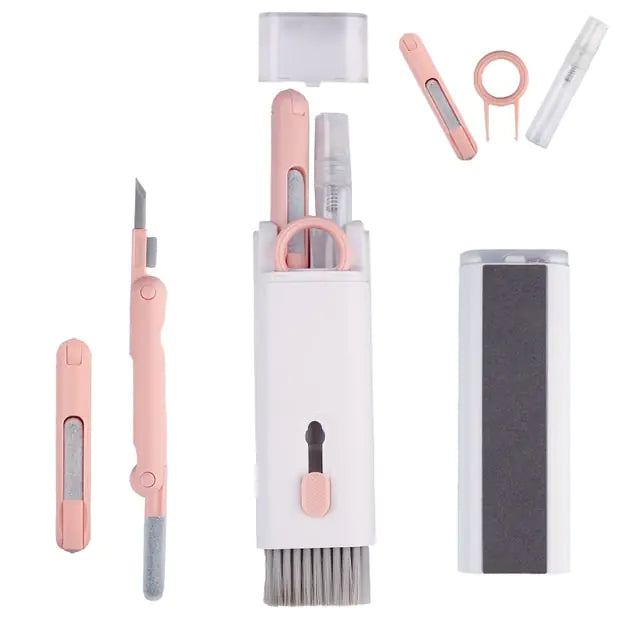 7-in-1 Cleaning Tools Kit Pink Set