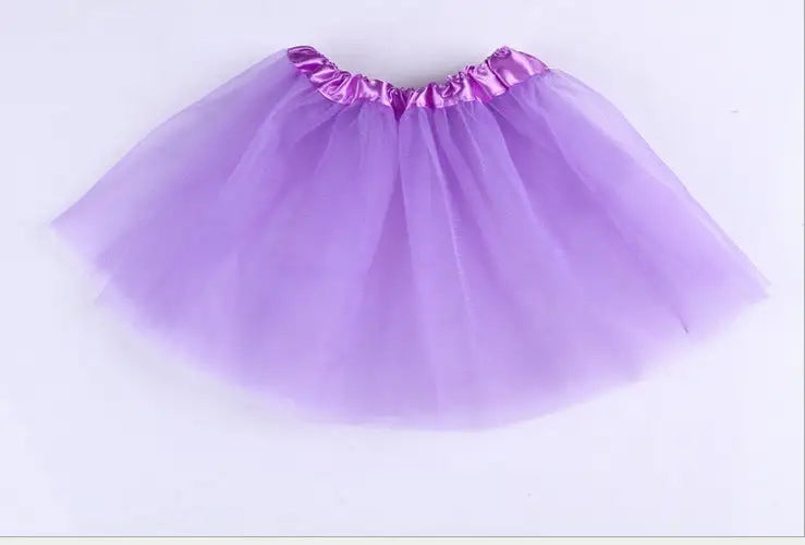 Half Length Skirt Tutu Light Purple One size