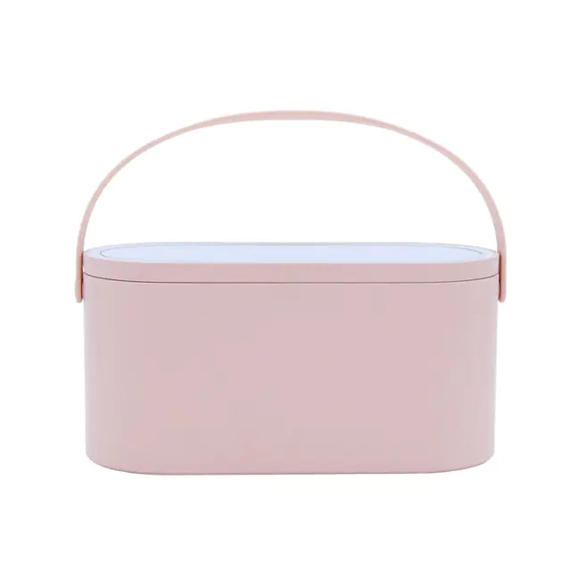 Portable Makeup Organizer Box Pink