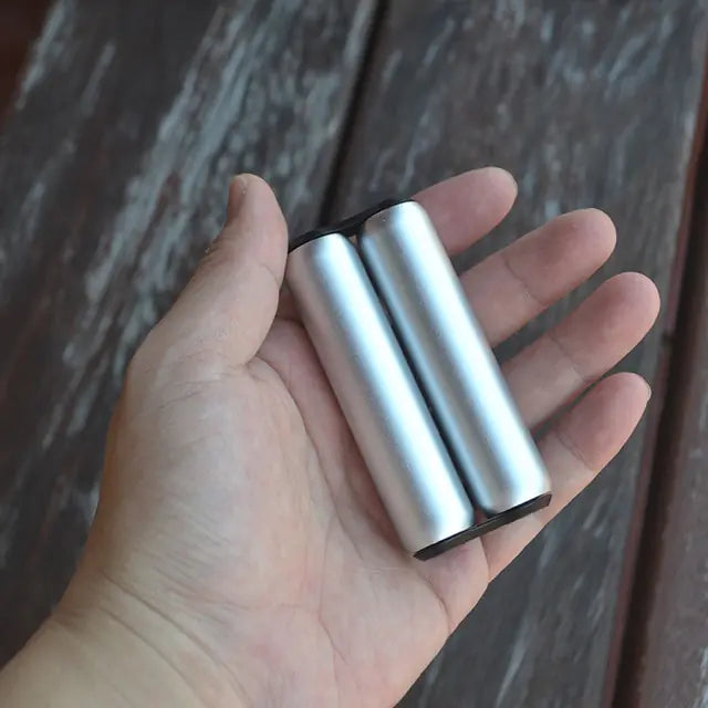 Aluminum Fidget Roller: Stress Relief Silver