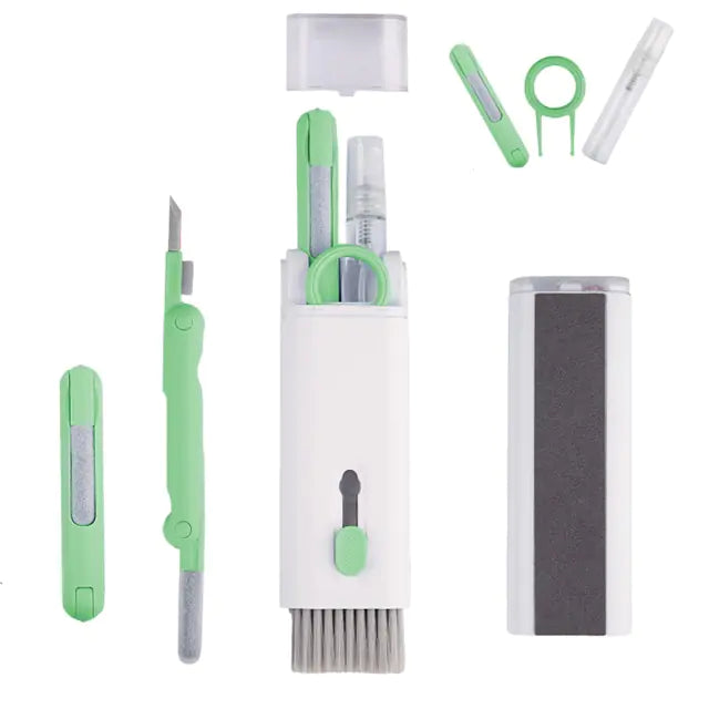 7-in-1 Cleaning Tools Kit Green Set