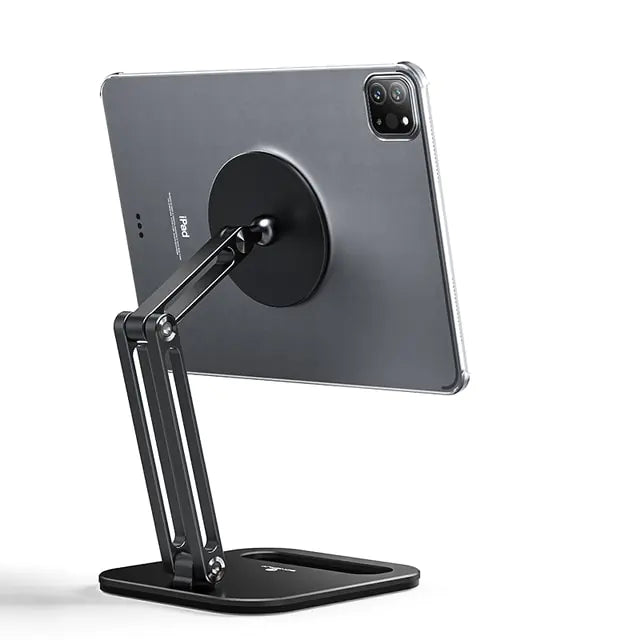 Magnetic Tablet Metal Stand Holder Black