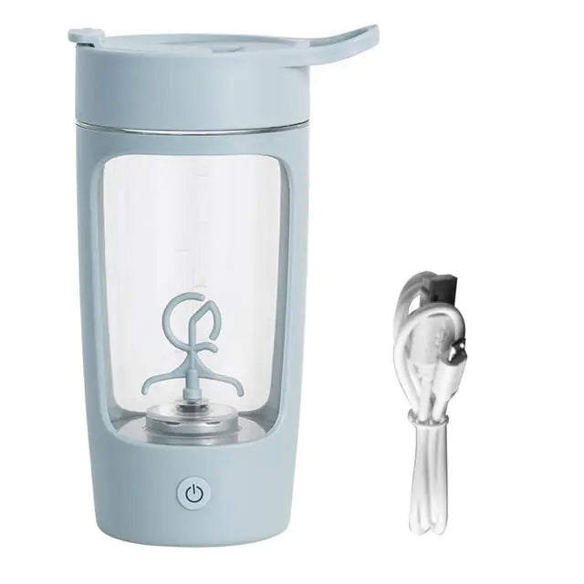 Electric Bottle Shaker Cup Blue
