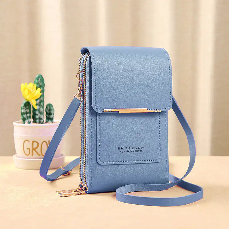 Mother's Day Sale Anti-Theft Leather Bag Blue
