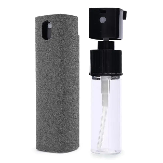2 In 1 Phone Screen Cleaner Spray Grey 1pc