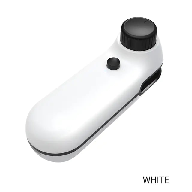 USB Mini Bag Sealer Cutter White