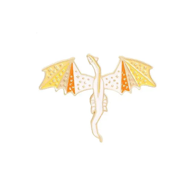 Monster Dragon Enamel Pins Gold