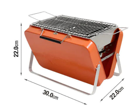Portable BBQ Stove Grill Folding Charcoal Grill Orange