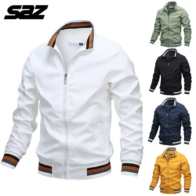 Men’s Casual Stand-up Collar Jacket