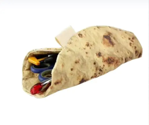 Burrito Roll Pencil Case