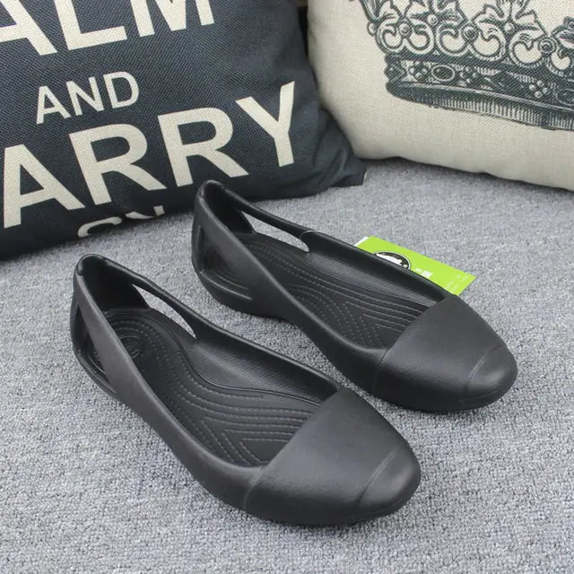 Summer Women Plastic Sandals Black 7