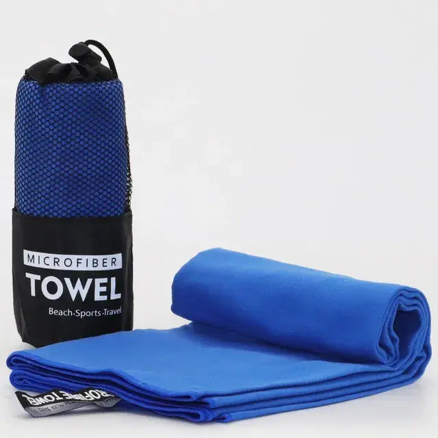 Microfiber Towel With Mesh Bag Royal Blue XL(130x80cm)