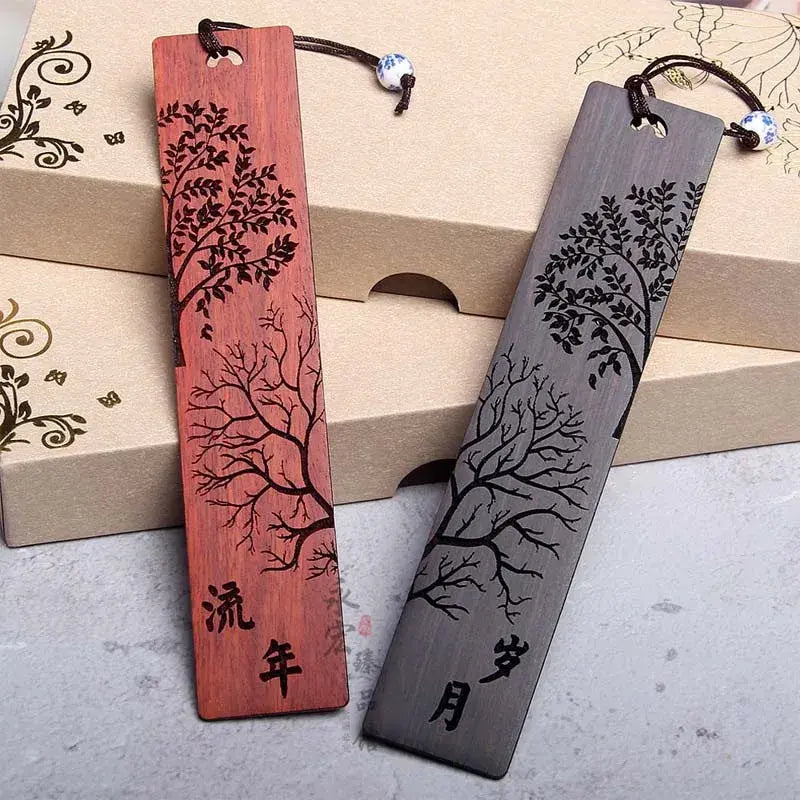 Chinese Style Wooden Bookmark