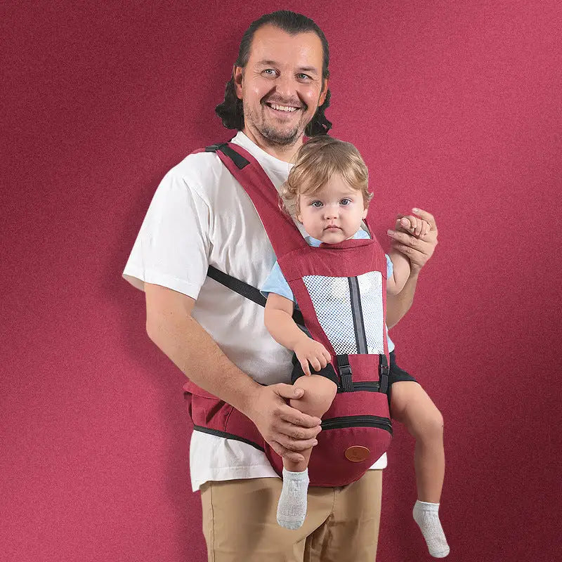 Siège de hanche et écharpe pour bébé avec rangement