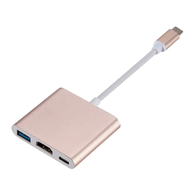 Type C To HDMI Charging Port Gold