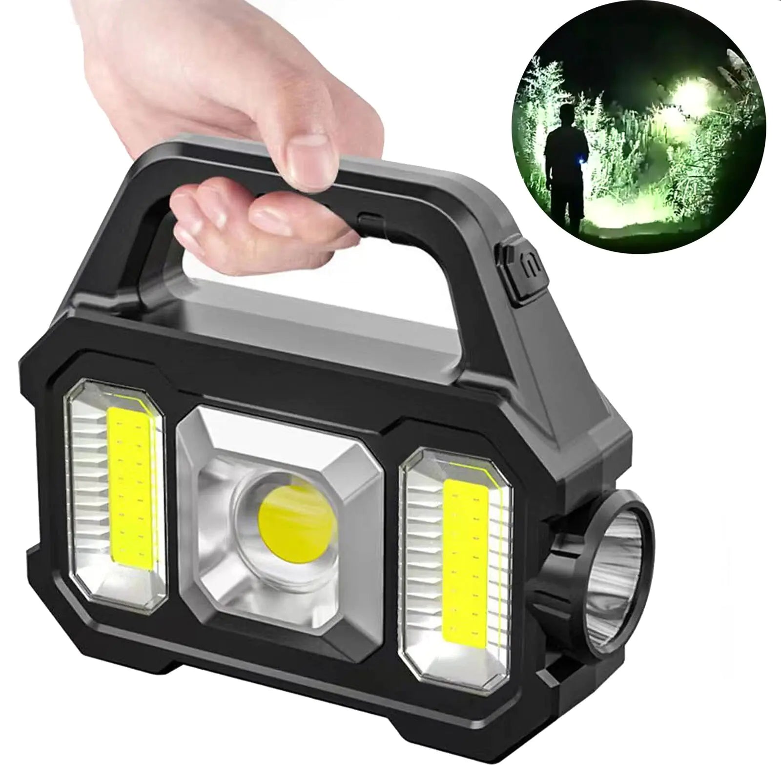 500LM Solar Rechargeable Flashlight