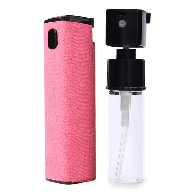 2 In 1 Phone Screen Cleaner Spray Pink 1pc