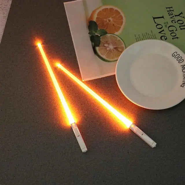 1 Pair LED Lightsaber Chopstick Orange 1 Pair