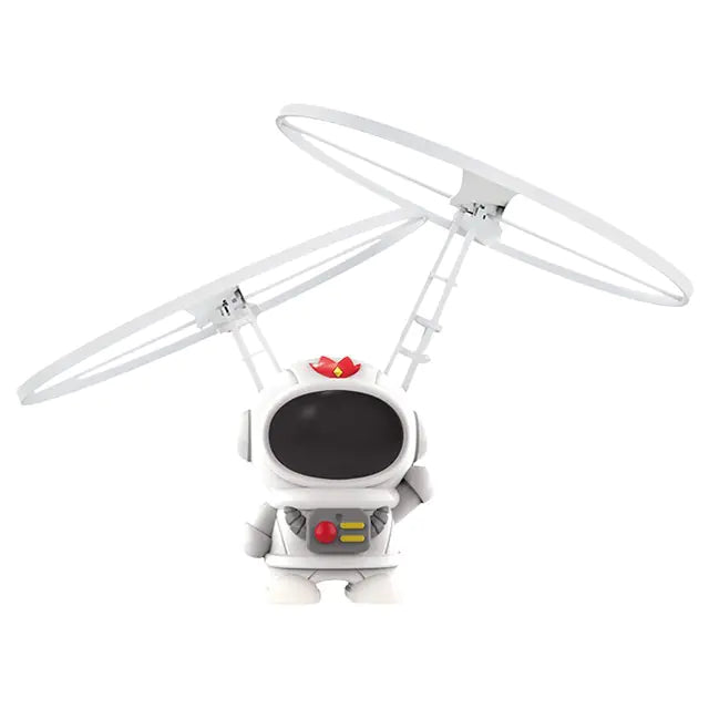 Gesture Sensing UFO Drone Toy White Spaceman