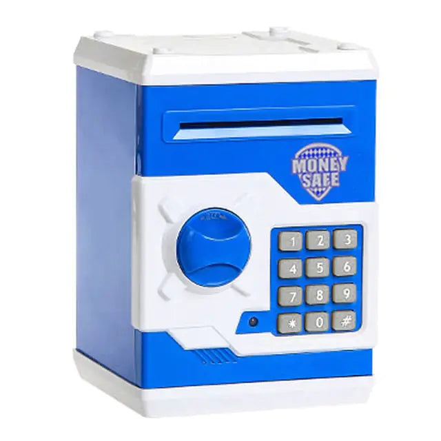 Electronic Piggy Bank ATM Mini Money Box Safety Password Chewing Coin Cash Deposit Machine Christmas Gift for Children Kids Electronic A