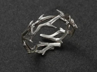 Thorns Couple Rings Silver 2