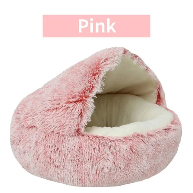 Soft Plush Pet Bed Pink 40x40cm