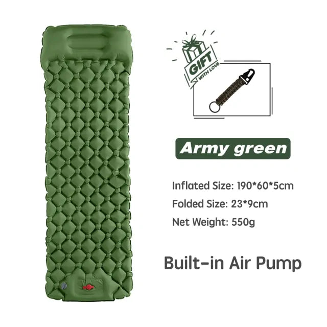 Outdoor Sleeping Pad Army Green