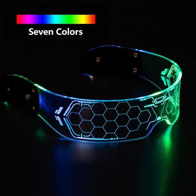 Neon Party LED Luminous Glasses Green